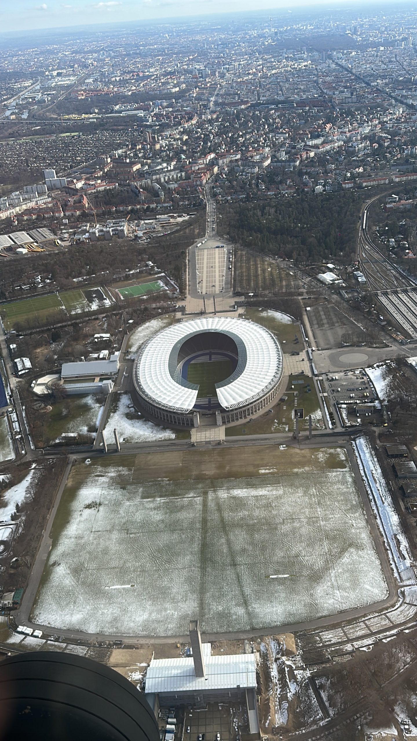 Olympiastadion im Winter